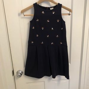 J. Crew crewcuts embellished navy dress